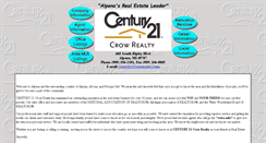 Desktop Screenshot of c21crowrealty.com