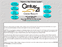 Tablet Screenshot of c21crowrealty.com